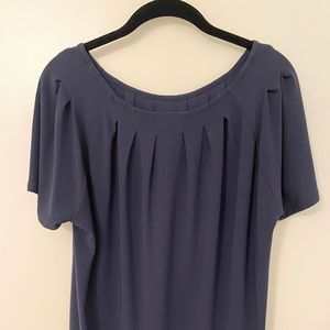 New! Halogen Navy Scoop Neckline Top